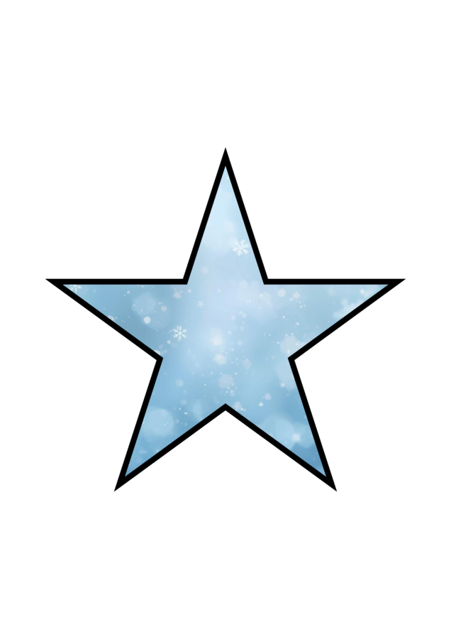 Alfabet zimowy A–Z – dekoracja sali i gazetki | Litery + śnieżynki i gwiazdki