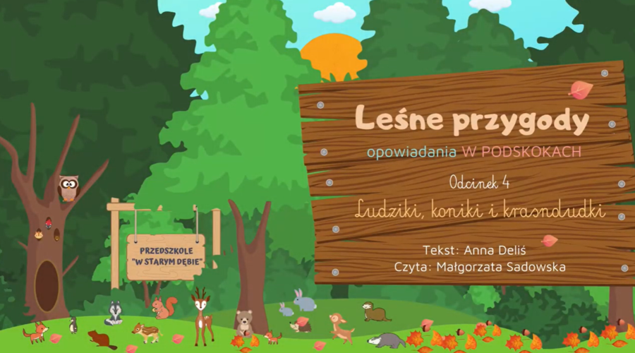 LEŚNE PRZYGODY - opowiadania W PODSKOKACH odc. 4 "Ludziki, koniki i krasnoludki" AUDIOBOOK | JESIEŃ