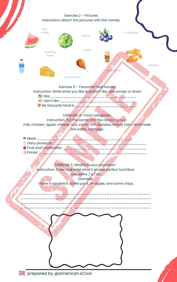 How much/ how many + food