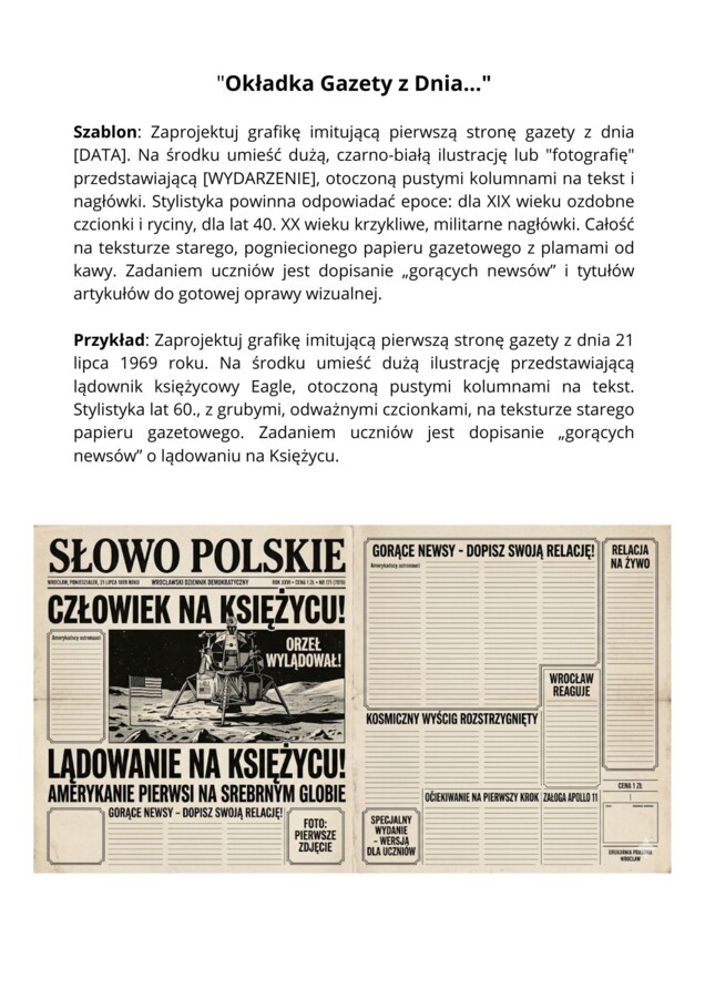 AI w klasie historyka - 50 promptów na grafiki
