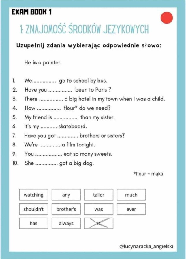 Exam book 1 (egzamin 8kl., - zadania otwarte)