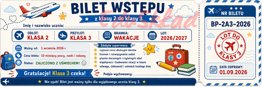 🎟️ Bilety wstępu do następnej klasy