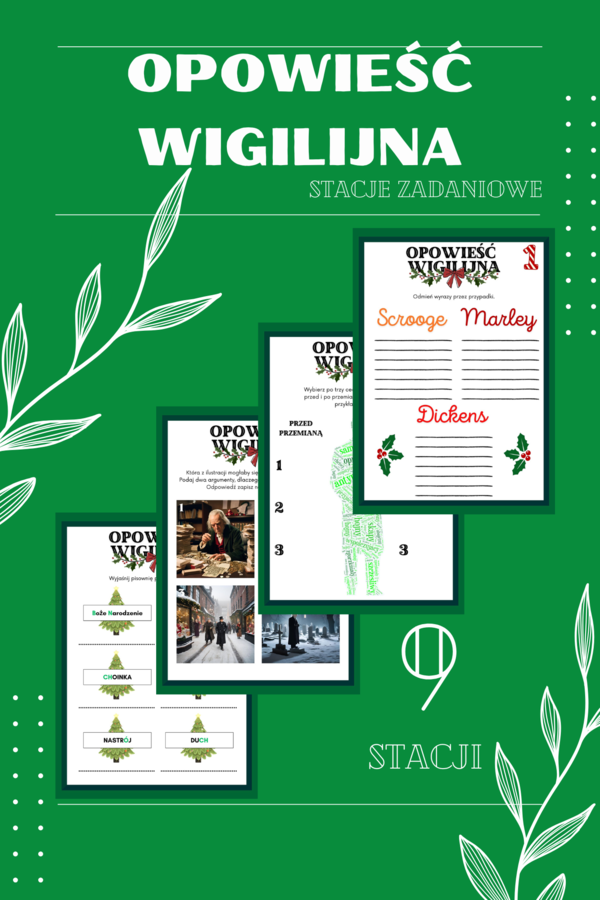 "Opowieść wigilijna" - stacje zadaniowe