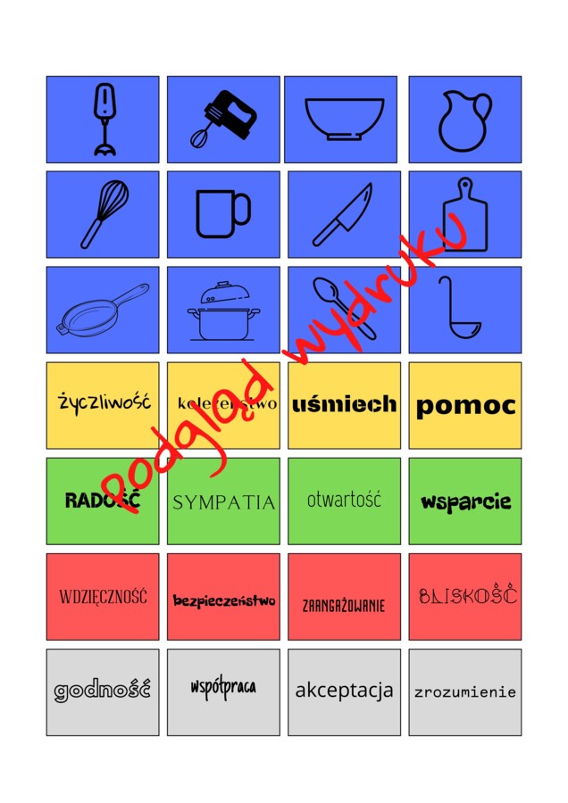 Przepis na zgraną klasę/grupę - wersja kolorowa