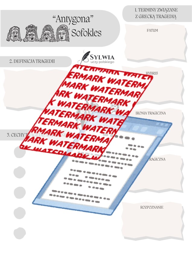 📒Notatnik maturalny „Antygona" Sofokles