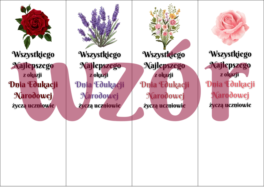 Kartki dla nauczycieli z okazji Dnia Edukacji Narodowej