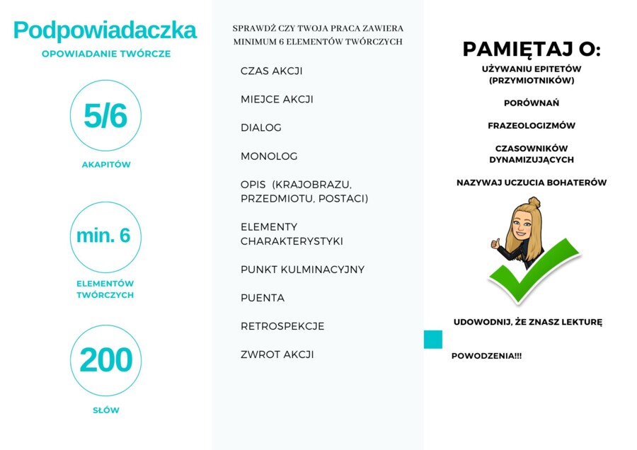 Opowiadanie twórcze - pomocnik pisarski