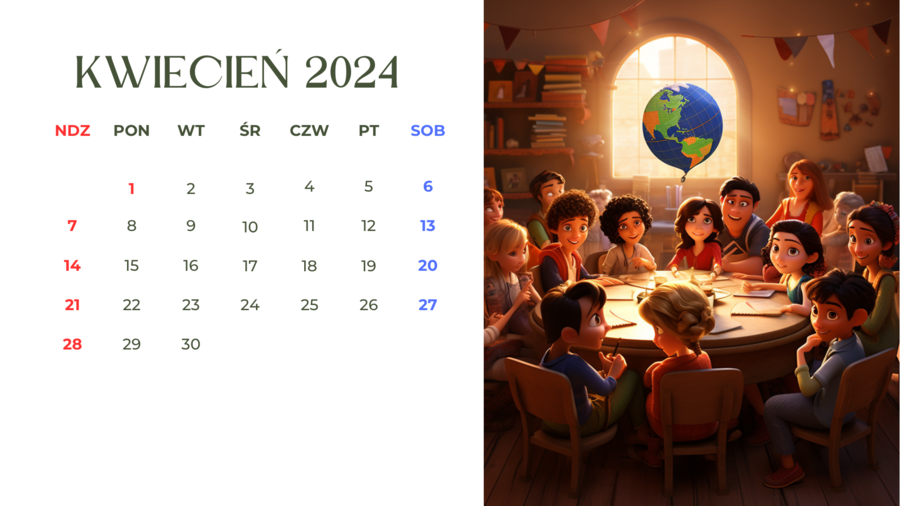 Kalendarz na rok szkolny 2023/2024 PL