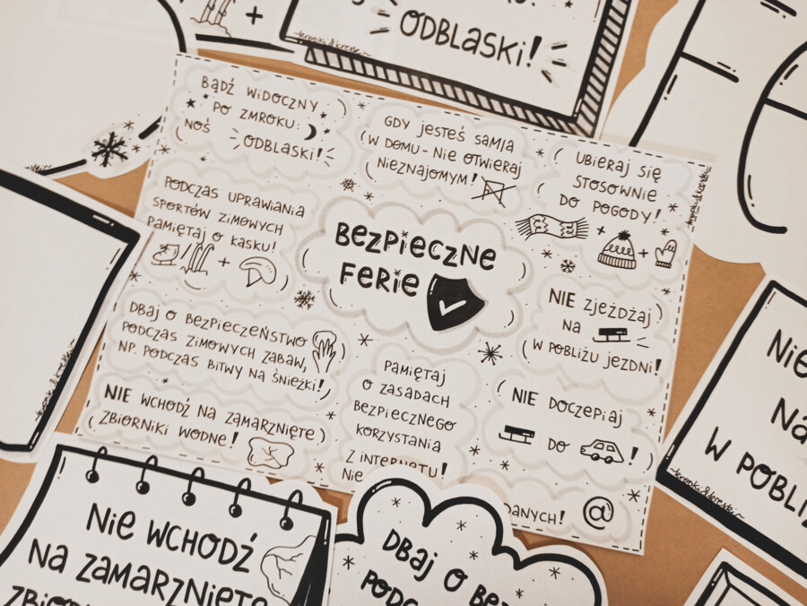 GAZETKA - "BEZPIECZNE FERIE"