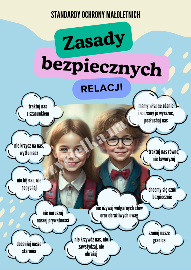 Zasady bezpiecznych relacji wg. standardów ochrony małoletnich