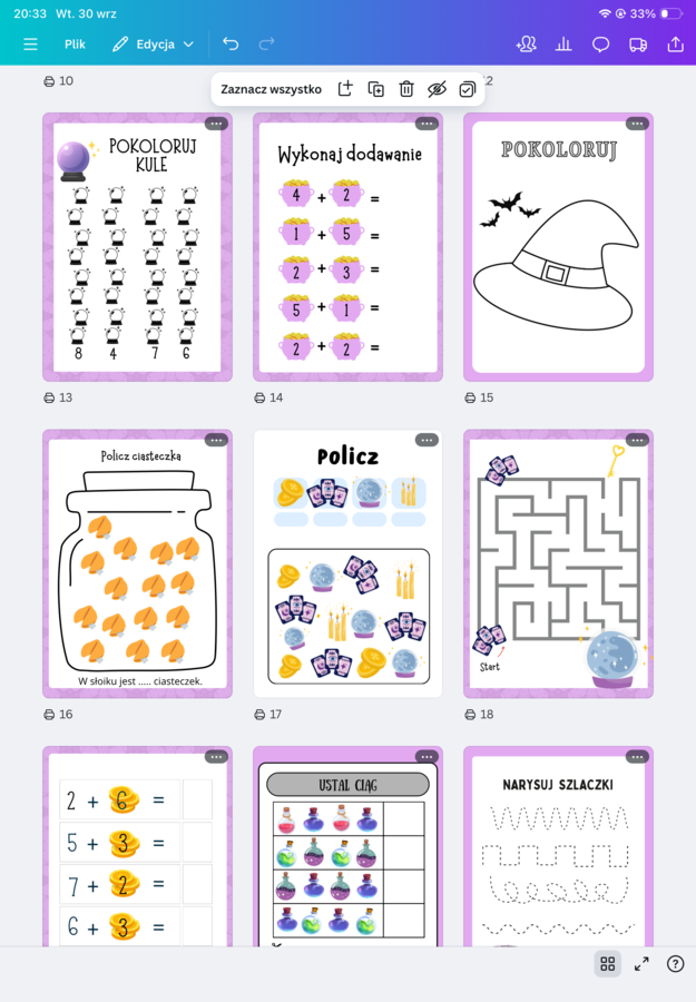 Magiczny zeszyt Andrzejkowy