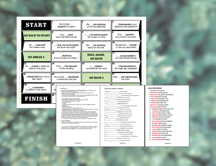 PAST SIMPLE 05 – pojedyncze wydarzenia z przeszłości