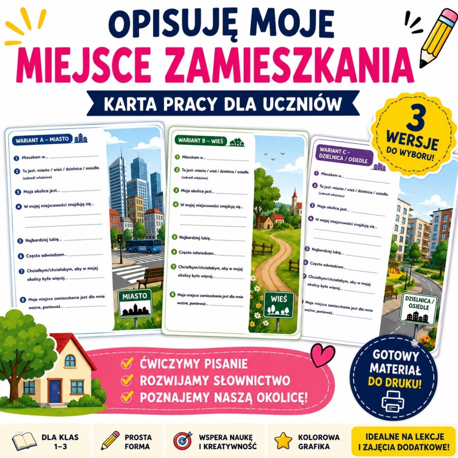 Opisuję moje miejsce zamieszkania