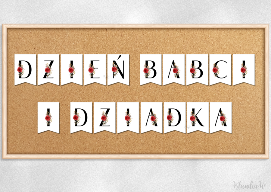 Girlanda „Dzień Babci i Dziadka” – wersja 2