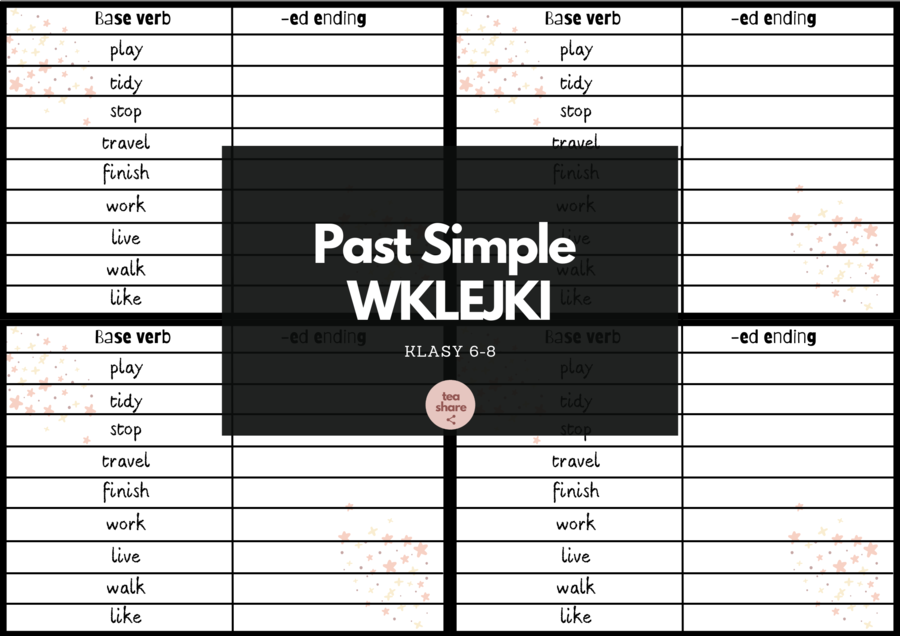Past Simple - wklejki