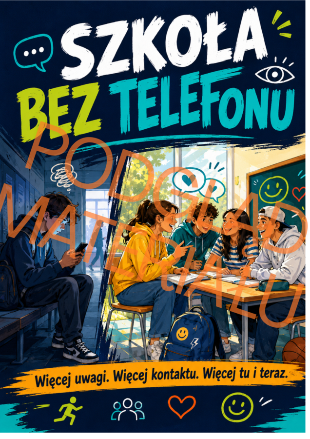 „TELEFON ODPOCZYWA, MY DZIAŁAMY!” – Szkoła bez telefonu | gazetka + godzina wychowawcza + wyzwanie + strefa offline | 34 strony PDF