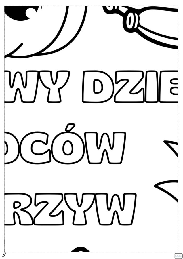 ŚWIATOWY DZIEŃ OWOCÓW I WARZYW - kolorowanka XXL - 16 części