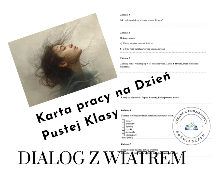 DIALOG Z WIATREM. Karta pracy na Dzień Pustej Klasy