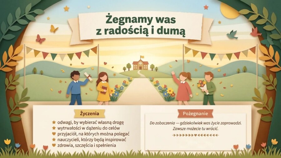Pożegnanie ósmoklasistów – prezentacja na zakończenie szkoły podstawowej