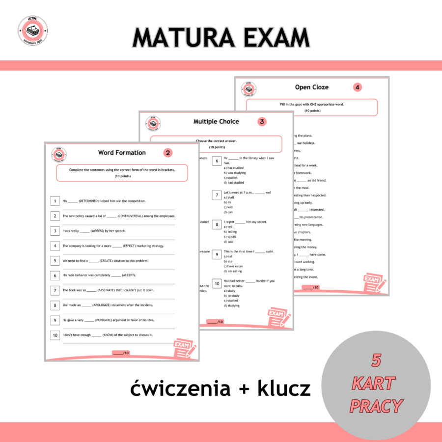 B2 English Test – gramatyka i słownictwo + klucz odpowiedzi (PDF)