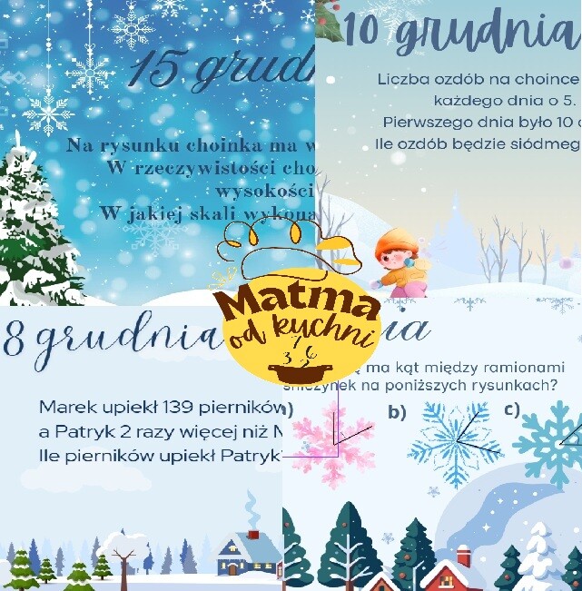 Matematyczny kalendarz adwentowy 2025 klasa 5