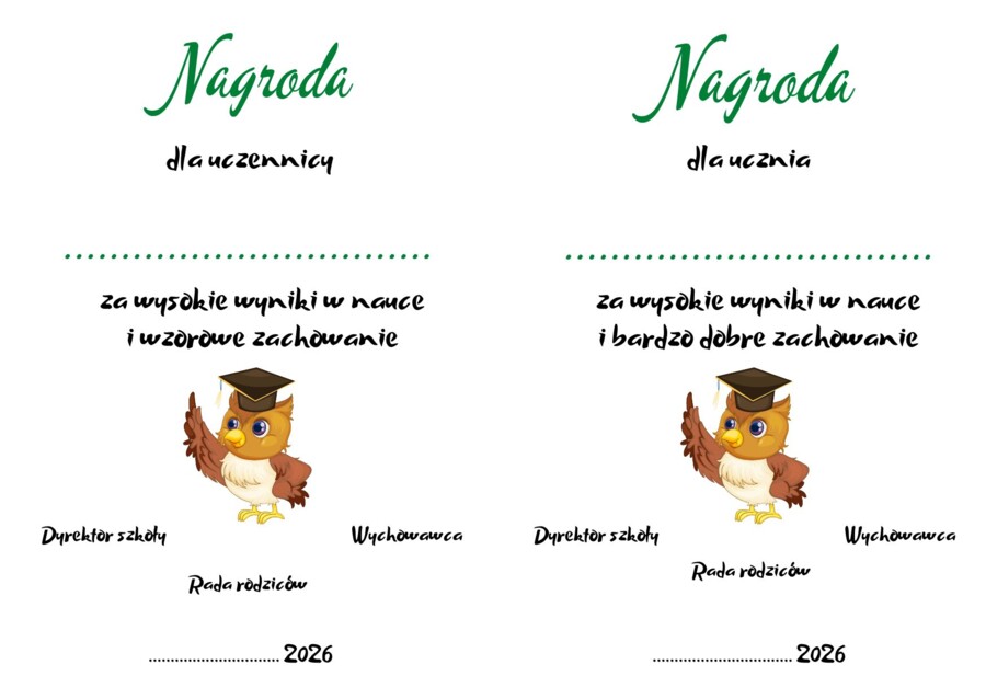 Wkładki dla książek