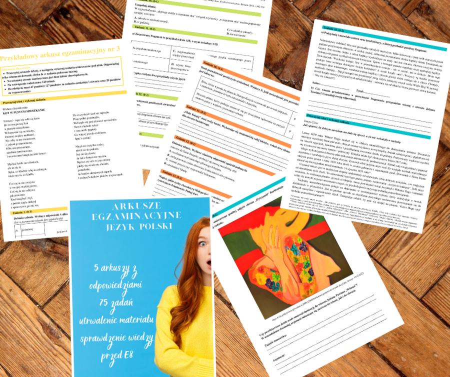 Arkusze egzaminacyjne E8 język polski
