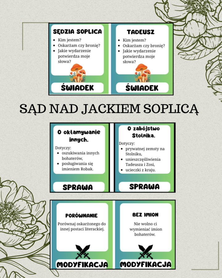 Sąd nad Jackiem Soplicą - "Pan Tadeusz"