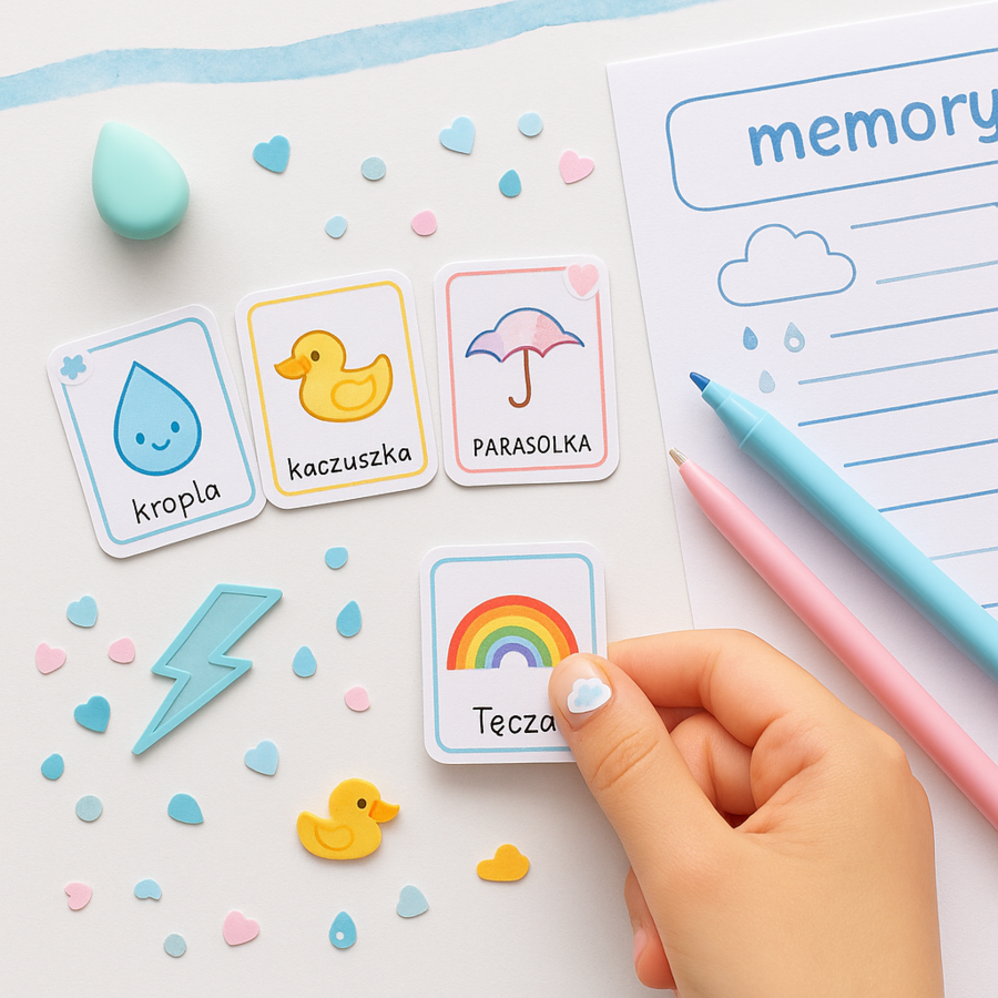 Karta pracy "Deszczowa przygoda"