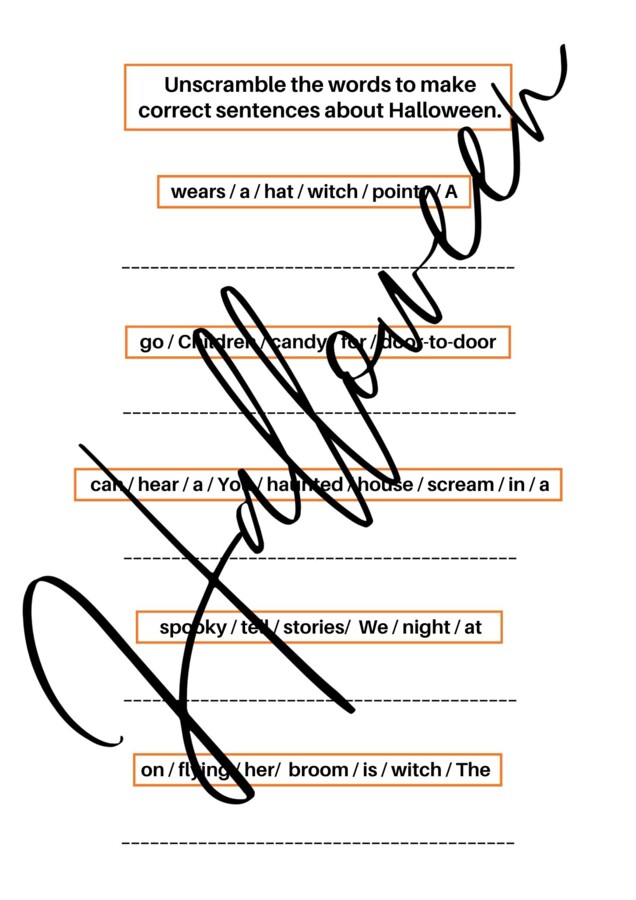 Angielski na Halloween: Zestaw Ćwiczeń A2/