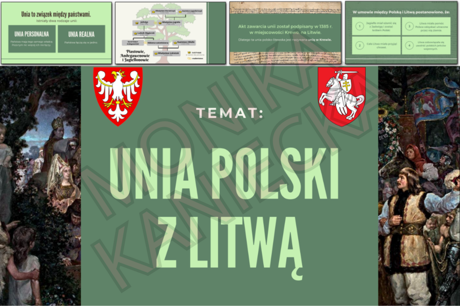 Unia Polski z Litwą - prezentacja historia klasa 5