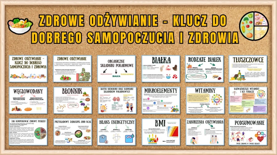 ZDROWE ODŻYWIANIE - GAZETKA oraz KARTA PRACY