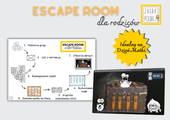 Escape room dla rodziców (Dzień Matki, Dzień Ojca, Dzień Rodziny)