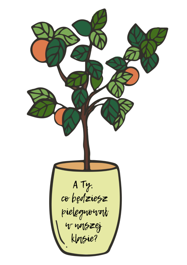 Gazetka motywacyjna: "Co będziemy pielęgnować w klasie"