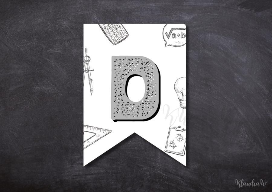 Dzień Matematyki - girlanda