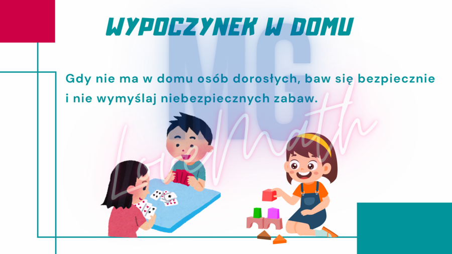 Bezpieczne wakacje - gazetka - prezentacja, napis, kolorowanki