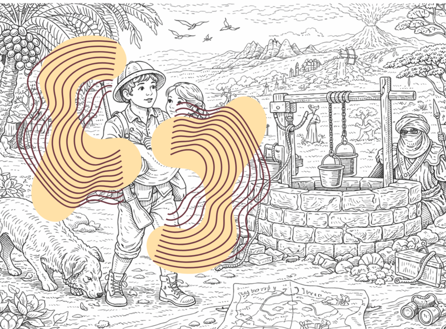 Kolorowanka – W pustyni i w puszczy