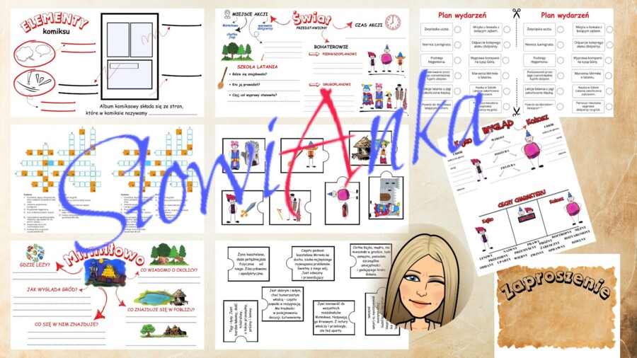 Zestaw materiałów dydaktycznych do omówienia lektury “Kajko i Kokosz. Szkoła latania” + PREZENTACJA GRATIS