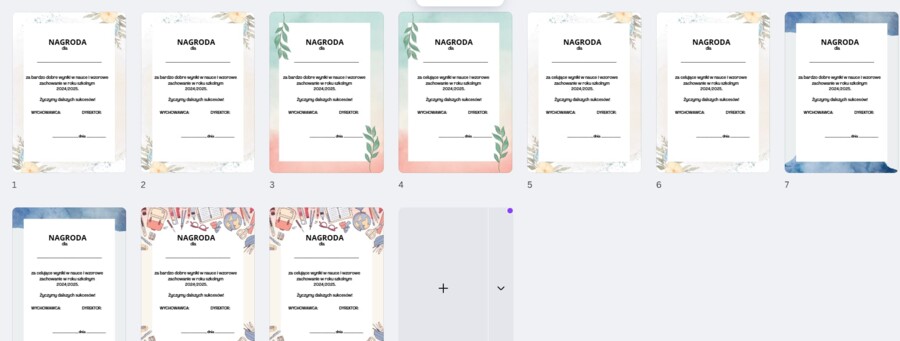 ROK 2024/2025 WKLEJKI DO KSIĄŻEK - ZAKOŃCZENIE ROKU dla klasy 4, 5, 6, ,7 ,8