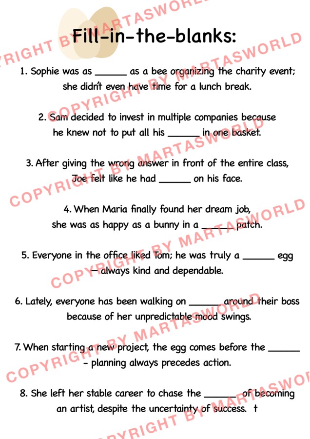 Easter Idioms