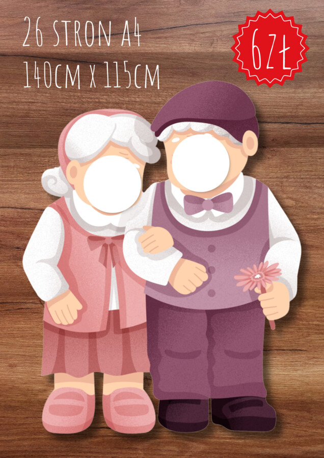 ❤️ FOTOBUDKA DZIEŃ BABCI I DZIADKA ❤️ DUŻY ROZMIAR ‼️