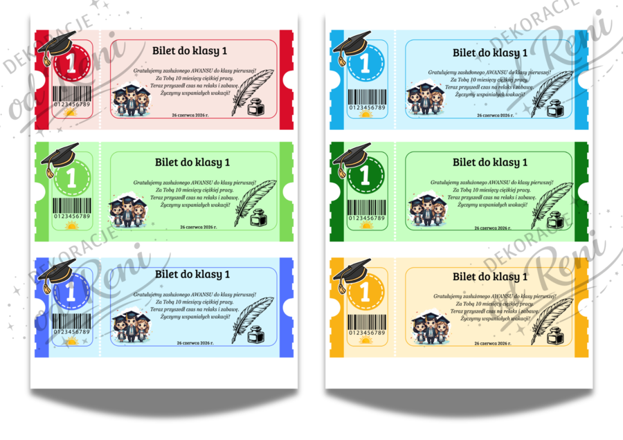 Bilety do klasy 1 – wyjątkowy dodatek do świadectwa