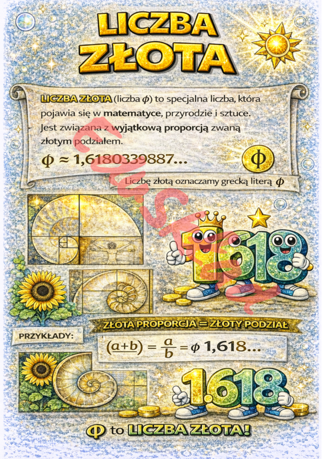 📚 Matematyczne plakaty edukacyjne – liczby niezwykłe i dni matematyczne