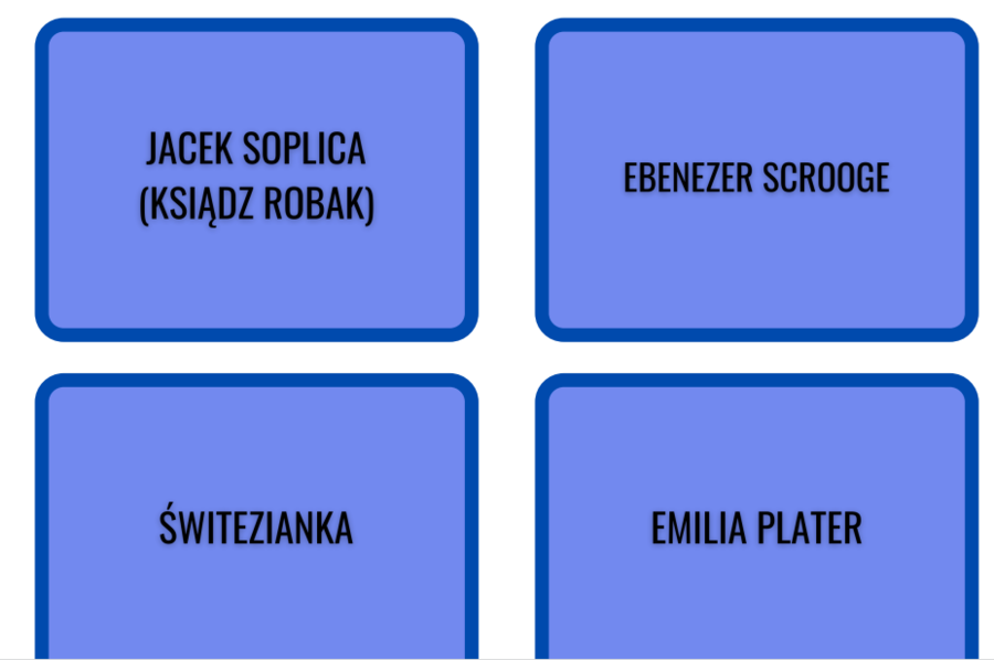 Lekturowe karty do gry - powtórka do egzaminu ósmoklasisty