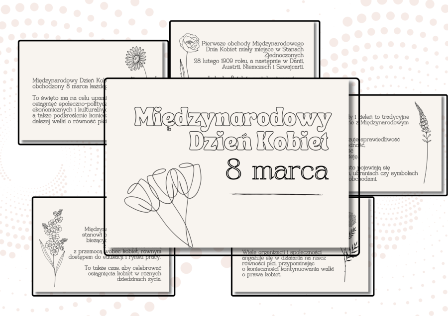 Gazetka na tablicę - Międzynarodowy Dzień Kobiet