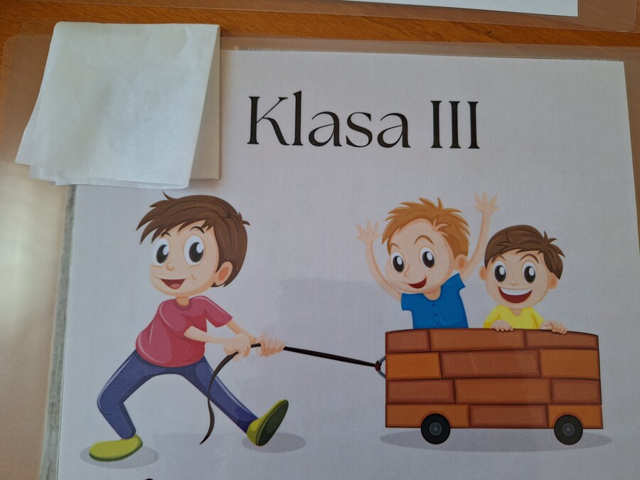 Klasa 3 - witacz, tabliczka na drzwi, dekoracja