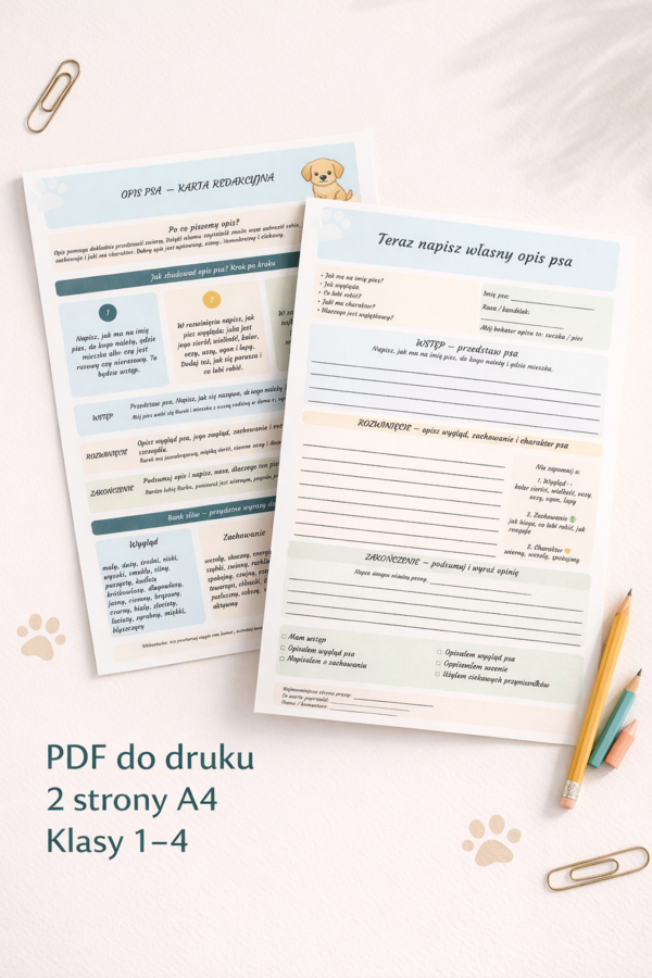 Opis psa – karta redakcyjna