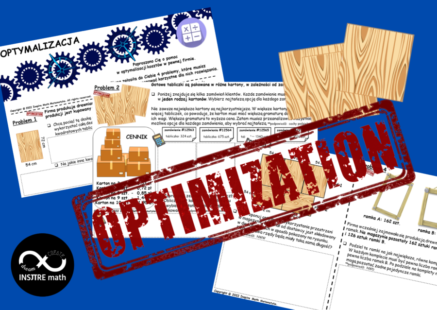 Projekt matematyczny optymalizacja. NWD, NWW, cechy podzielności. Zastosowanie matematyki.