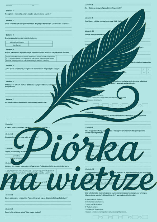 Test znajomości lektury KAMIENIE NA SZANIEC