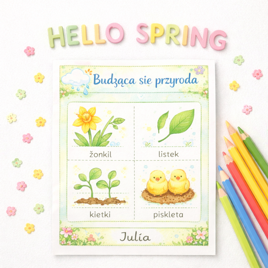Karty pracy „Wiosna tuż-tuż”